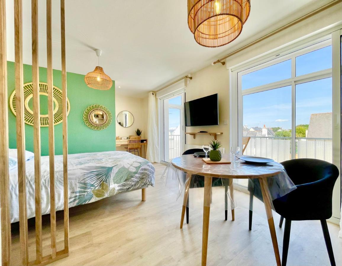 Le Phare Ouest - 80 M De La Mer - Vue Ocean Sur Le Balcon - Entierement Renove - Internet Haut Debit - Nouveau Ploemeur Exterior foto